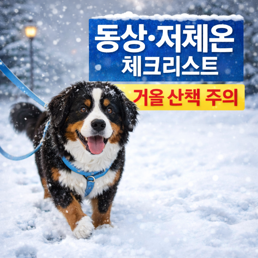 겨울 산책 시 동상과 저체온 체크 안내