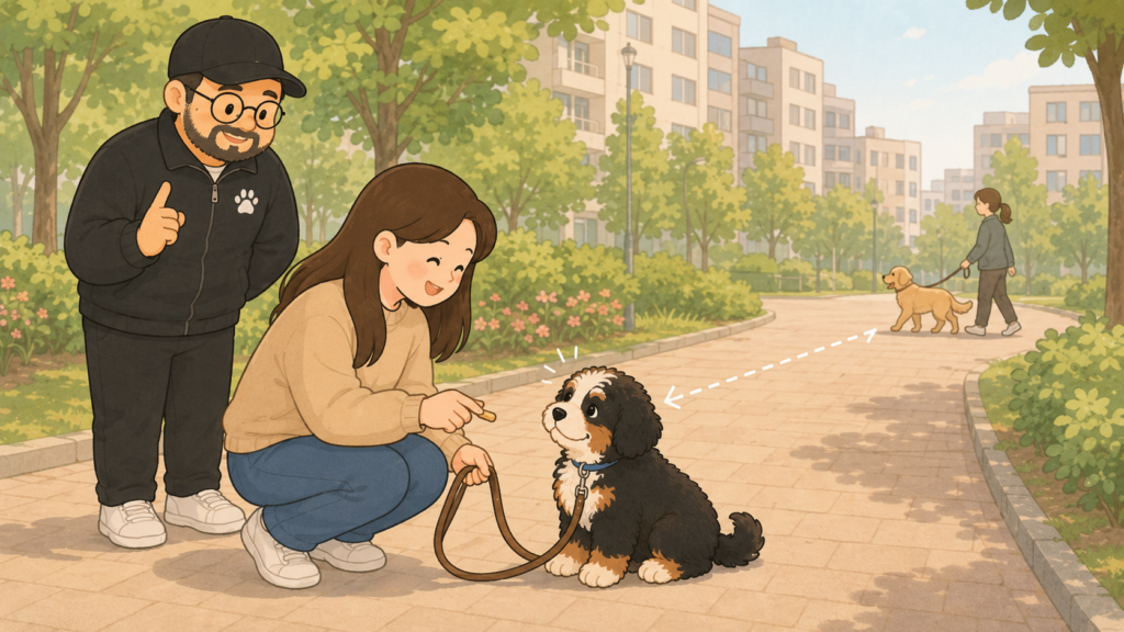 보호자가 주도하는 거리조절 훈련